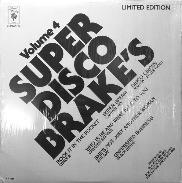 LP Record VARIOUS - Super Disco Brake's Volume 4 LP142 PAUL WINLEY US Soul/Funk Used