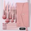 13pcs Makeup Brush Set Comes with a Portable Envelope, Makeup Brush Bag, Blush, Loose Powder and Eyeliner Brushess
