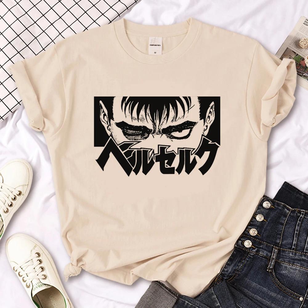 Berserk Top Women Summer T Shirt Girl Manga Harajuku Designer Clothes