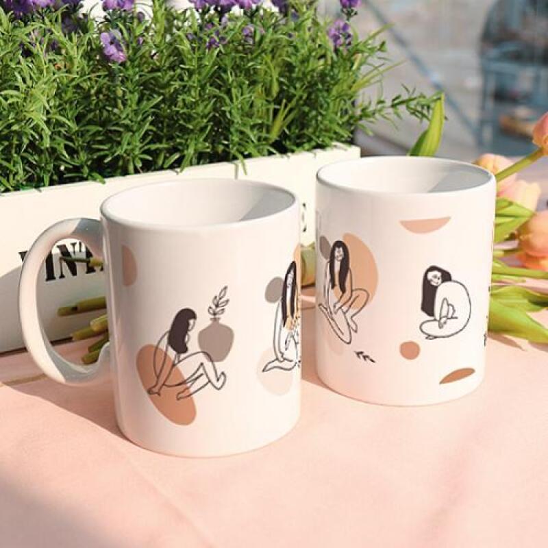 eh187-Design Mug 2p-Women s Illustration