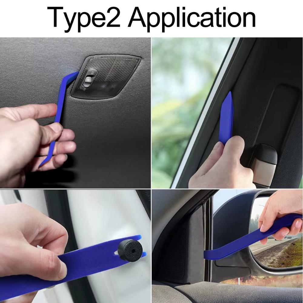 5 Stück/Set Kunststoff-Hebelwerkzeug Auto-Demontagewerkzeugsatz für Verkleidungen, Innenraum-Clips und Installation der zentralen Navigationssteuerung