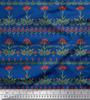 Soimoi Cotton Cambric Fabric Leaves & Floral Artistic Print Fabric by the Metre 42 Inch