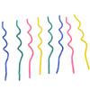 Korean INS Style Birthday Cake Candles Curved Rotating Colorful Twisted Candles Birthday Party Cake Decoration