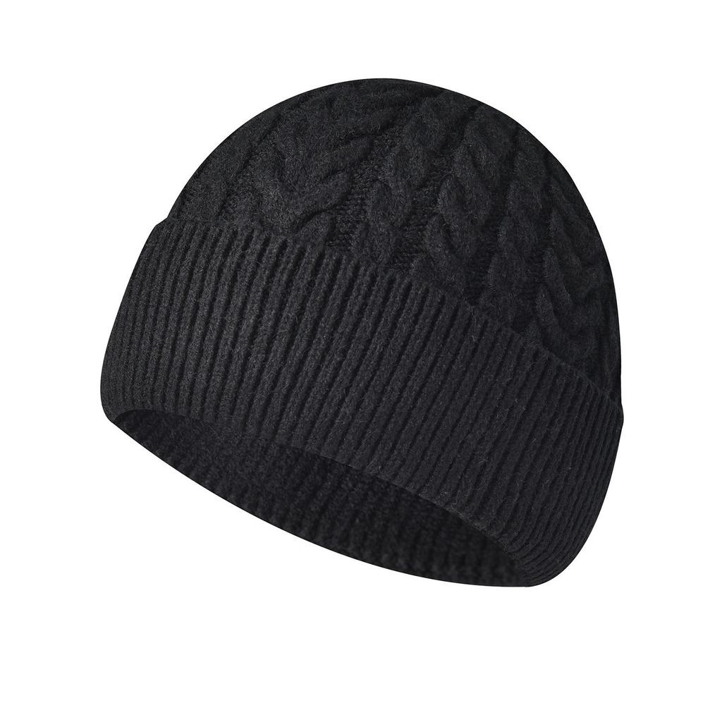 Winter Cable Knit Beanie with Earflaps - Face-Slimming Wool Hat for Women/Men
