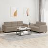 Vidaxl 2-Cz. Relaxation Set With Cushions, Taupe, Microfiber