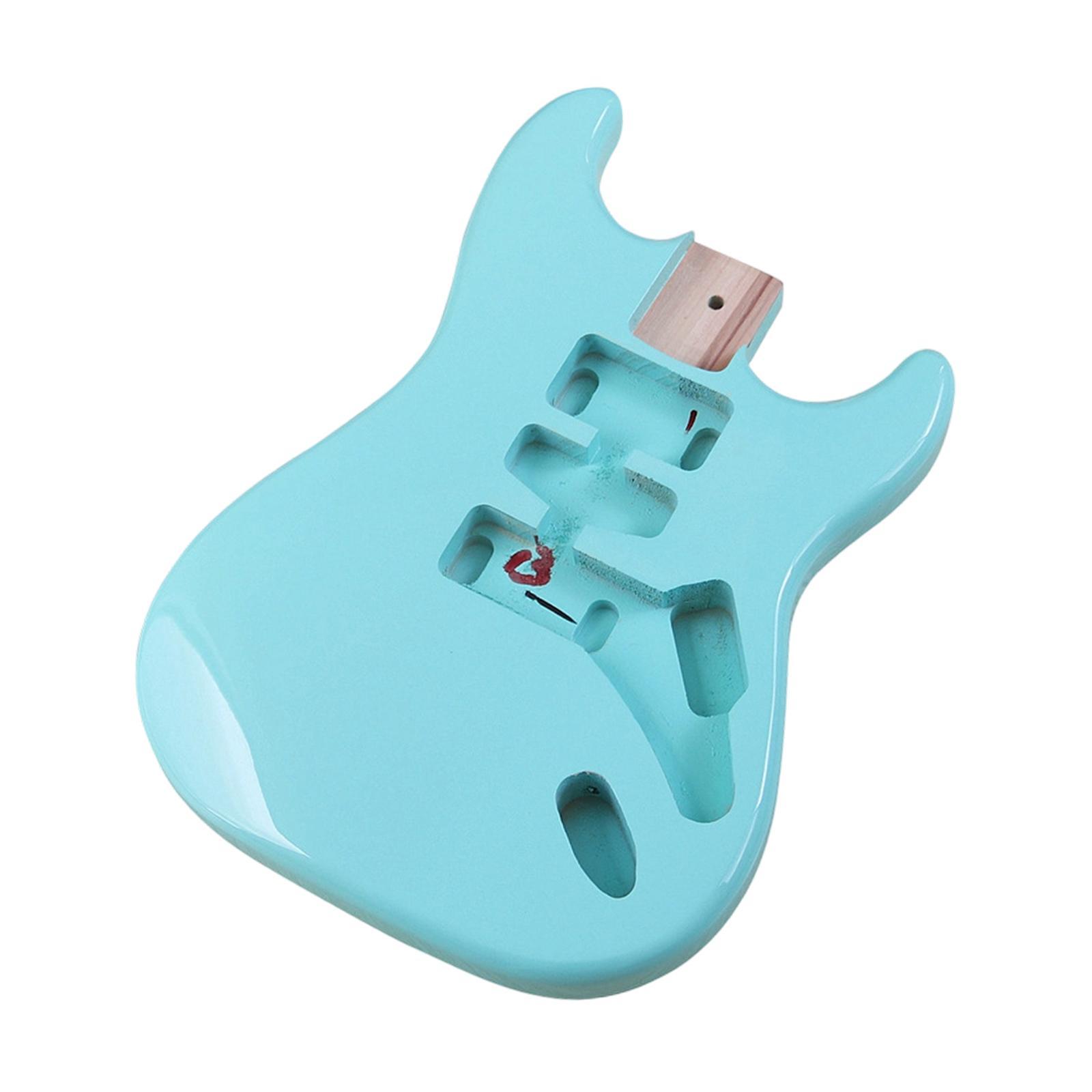 

DIY Electric Guitar Body High Performance Unfinished DIY Projects Stylish Professional Repair Part Easy to Install Guitar Barrel синій