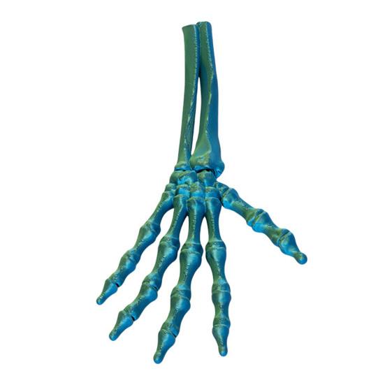 3D Printed Halloween Skeleton Hand Realistic Looking Widely Used Fake Human Hand Party Terror Scary Props Decoration