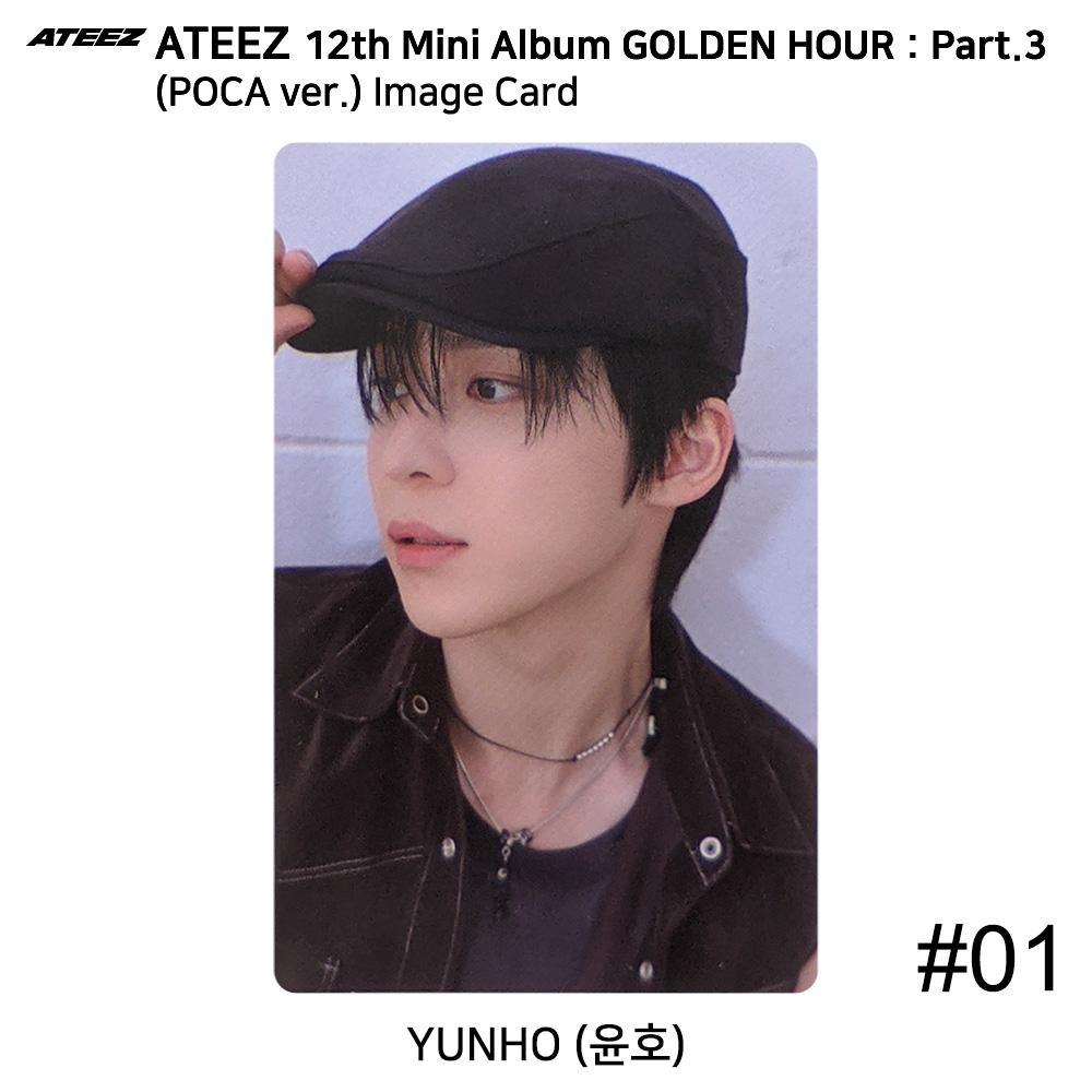 ATEEZ 12th Mini Golden Hour Part.3 POCA Ver. Official Photocard QR Image Card