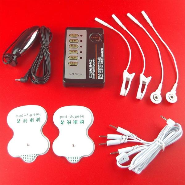 Electric Shock Clips Patch Pads Plug Breast Massage Accessories with Host for Women Men