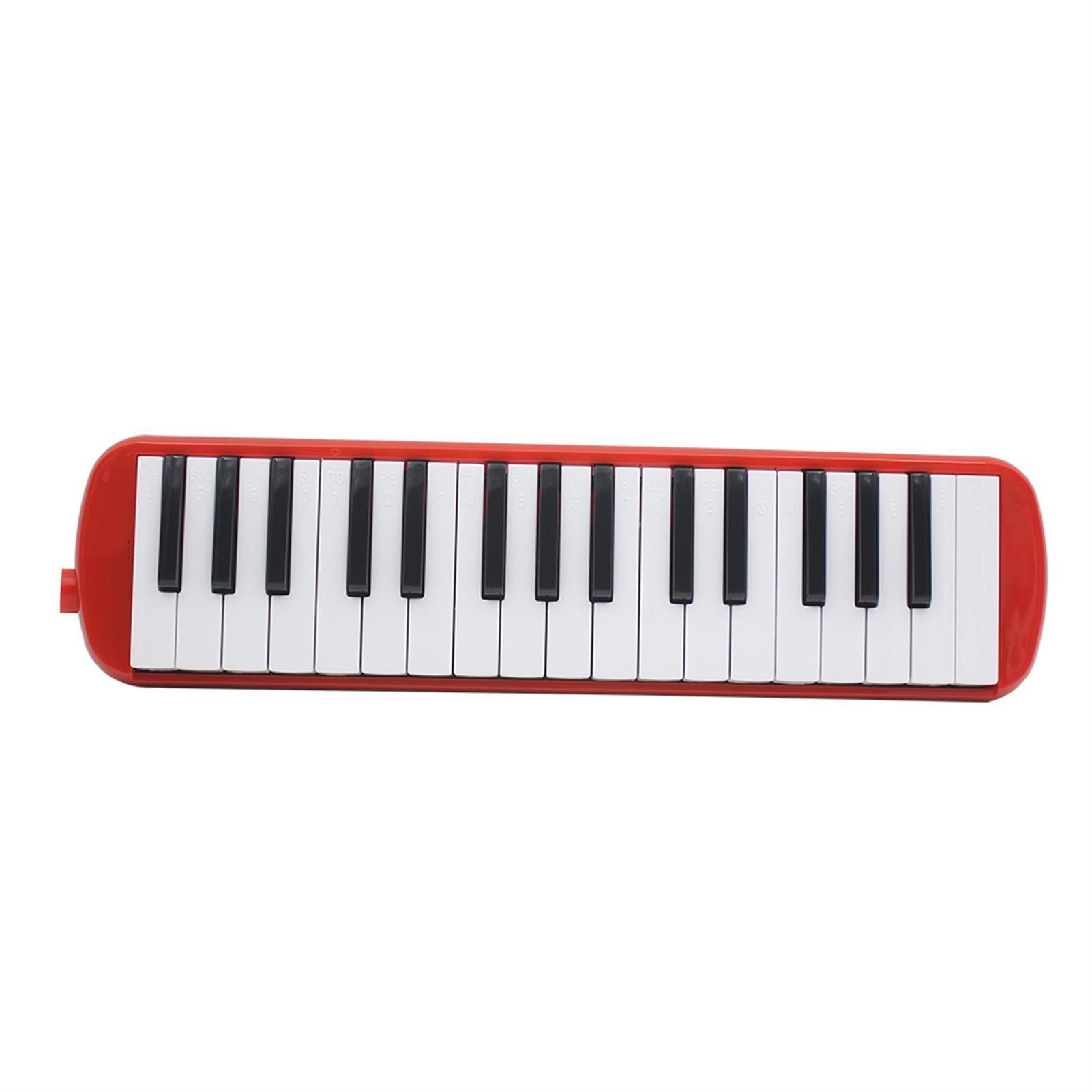 

32 клавіші піаніно, музичний інструмент Melodica для меломанів, початківців, подарунок із сумкою для перенесення червоний