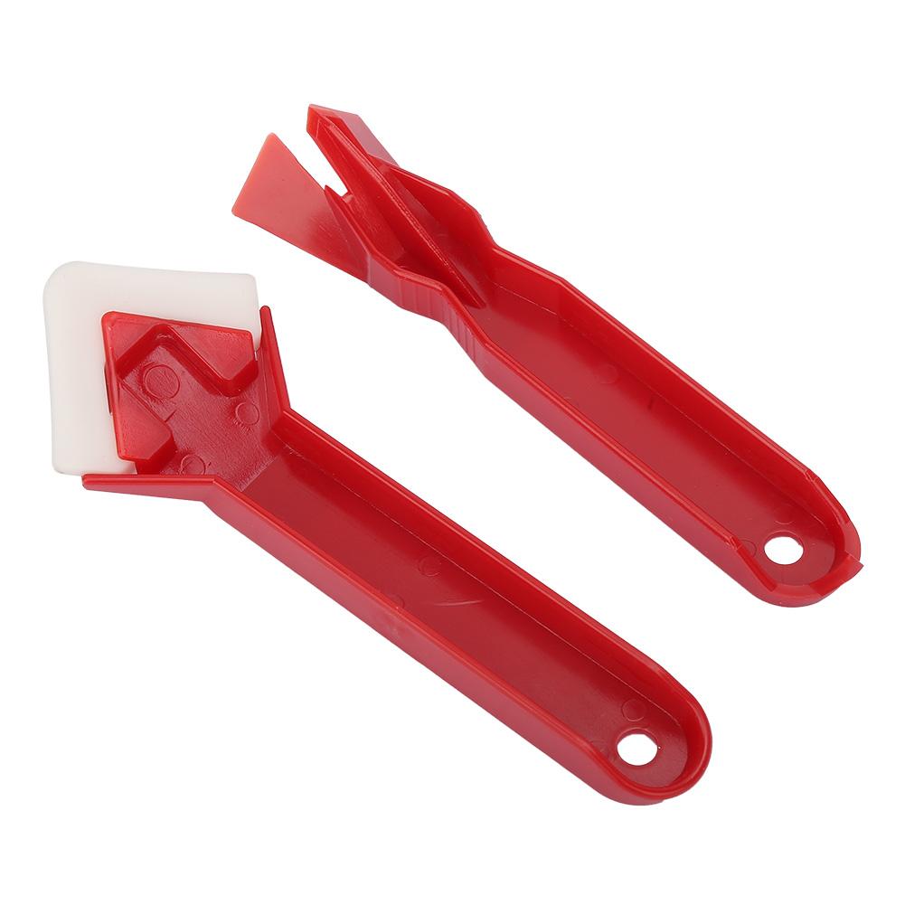 2PCS Caulk Tools Kit Silicone Sealant Remover Shovel Glass Cement Caulking Scraper