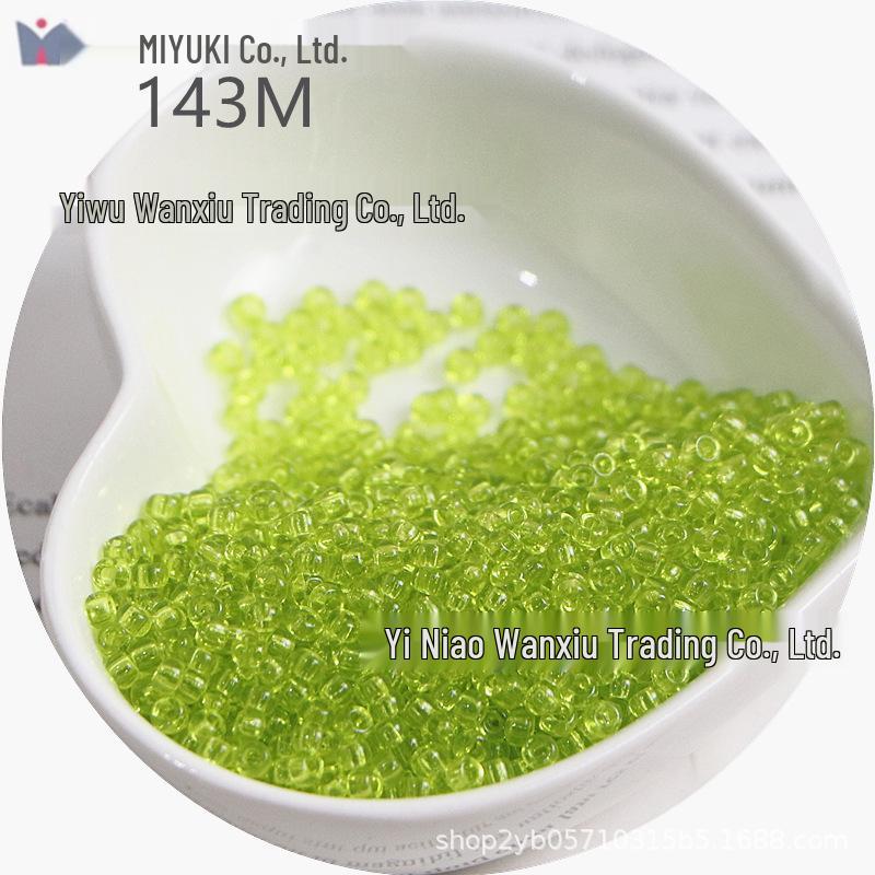 MIYUKI 3mm Transparent Glass Seed Beads for DIY Jewelry Making