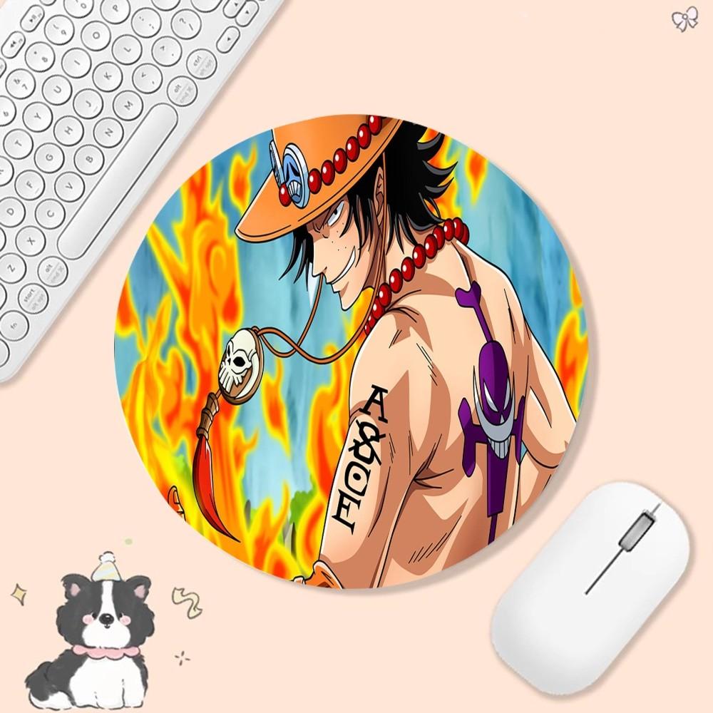 Anime One Pieces Mousepad Anti-Slip Round Speed Version Game Computer Keyboard Office Table Mat PC mat for PC Computer Table