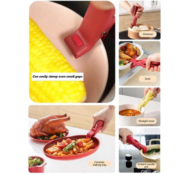Anti Purpose Multi Scald Bowl Holder Clip For Kitchen Silicone Non Slip Clip