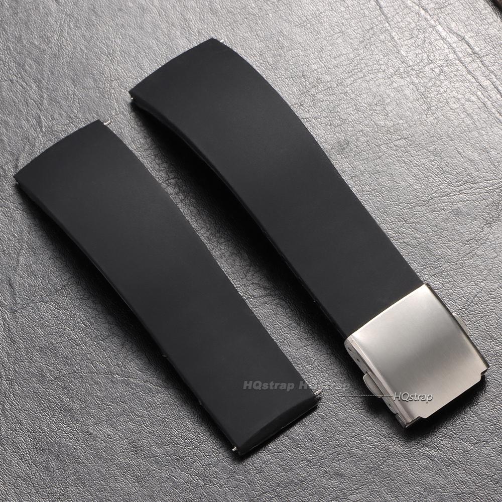 Silicone Rubber Watch Strap Quick Release Band for Seiko Watch Deployment Buckle 18mm 20mm 22mm 24mm Universal Replacement Strap