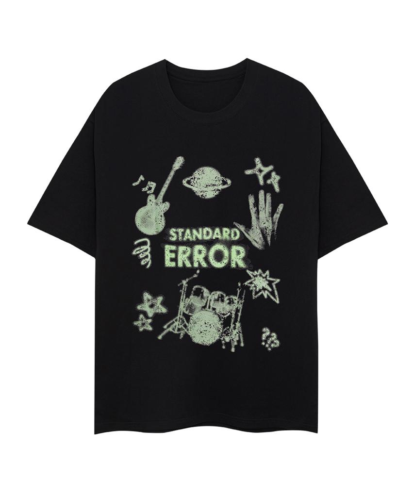 STANDARDERROR 87-Stan258 Sound Wave Solid Short Sleeve T-Shirt (2 Colors)