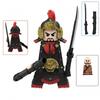 1pcs Ancient Chinese Hero Yue Fei General Military Armor Soldier Action Figures Building Block Sword Helmet DIY Brick Toy Gift
