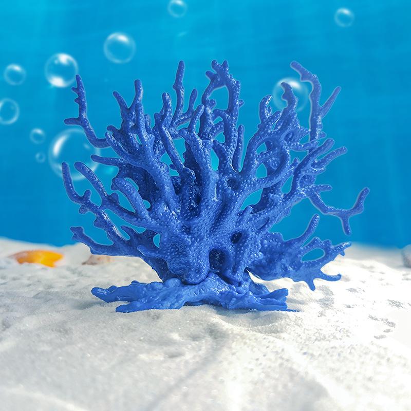Simulation Coral Colorful Fish Tank Landscaping Decoration Aquatic Plants Aquarium Iron Branches Underwater Set Decoration