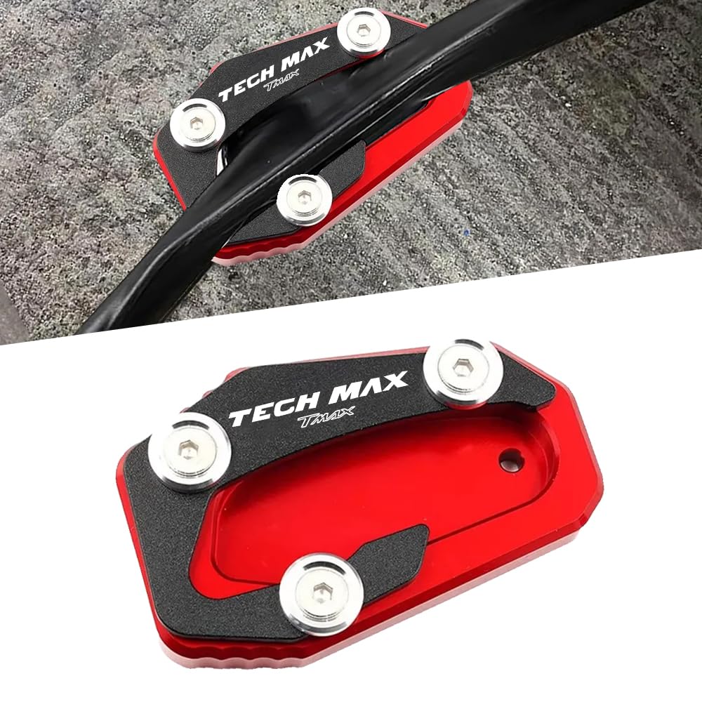 FOR TECH Max TMAX560 2017-2022 Motorcycle CNC Kickstand Foot Side красный