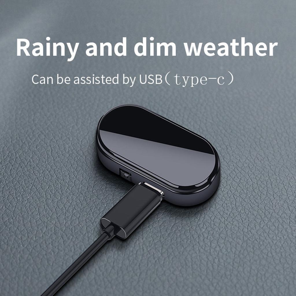 Car Mini LED Solar Warning Light Night Security Simulation Alarm Wireless Anti-theft Warning Light Red Flash Interior Decoration