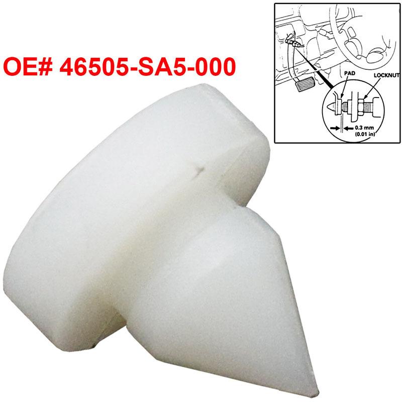 10 Pack 46505-SA5-000 For Honda Acura Brake Clutch Pedal Stopper Pad White Clutch Brake Limit Block Clip Car Replacement Parts