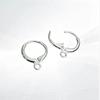 S925 Sterling Silver French Hoop Earring Backs - Hypoallergenic DIY Hooks, Available in Three Colors