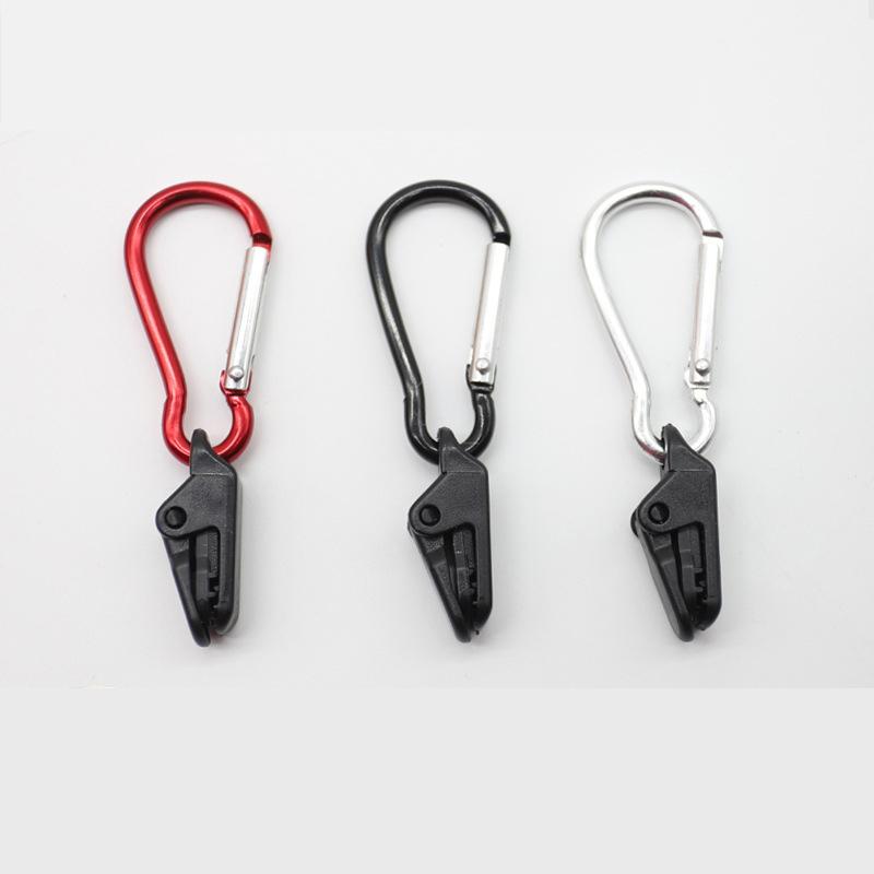 10pcs Tent Clips Tent Accessories Outdoor Tarpaulin Clips Anti-wind Fixed Camping Tent Clamp Clips Crocodile Clip Plastic Hook