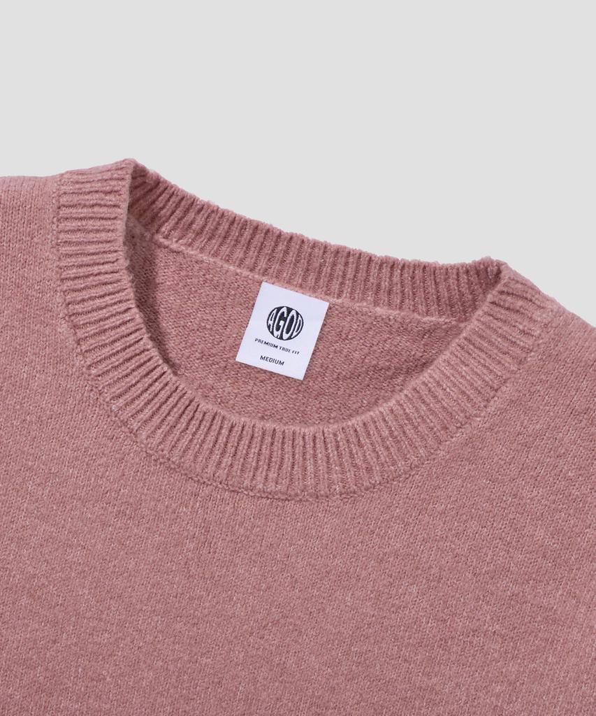 AGOD Essential Crop Knit [Dusty Pink]