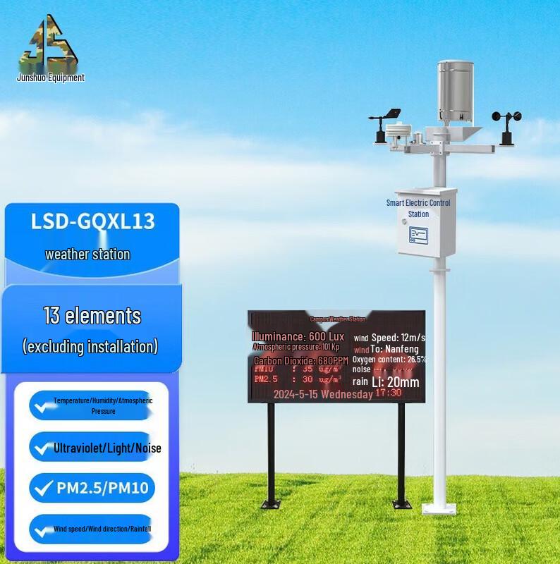 Professional Integrated Outdoor Weather Station