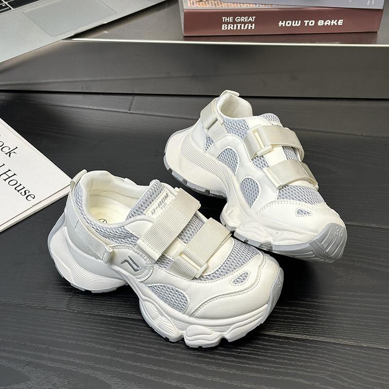 Dad Shoes 5.5cm Height Increase Women's New Little White Shoes Mesh Breathable Versatile Summer Casual Shoes