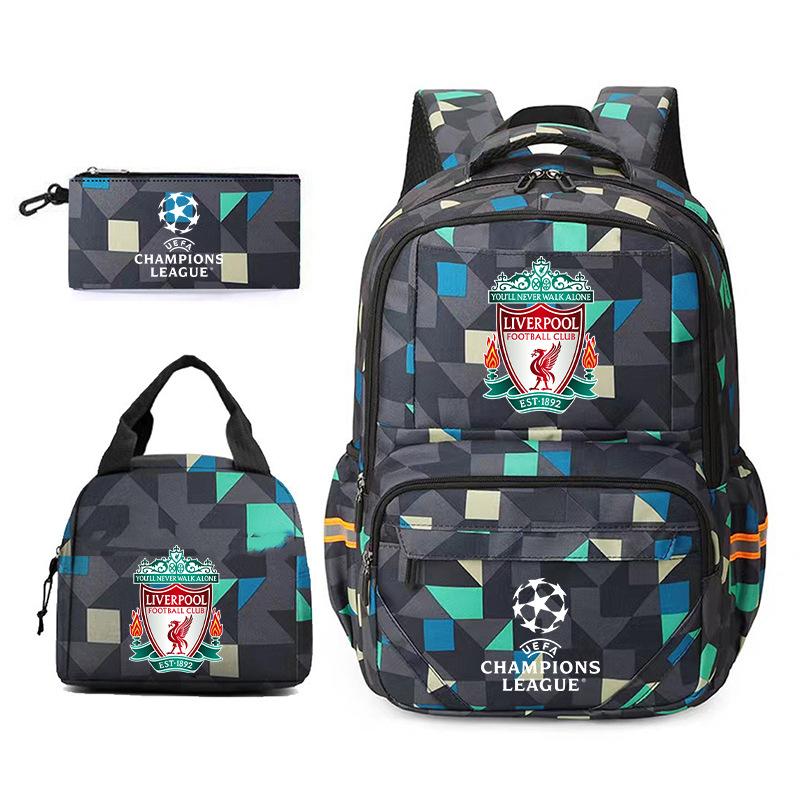 Plecak Ligi Mistrzów Trend Mody Real Madryt Barcelona Grand Paris Plecak Ucznia Torba Szkolna Męski Manchester City Manchester Torba Piłkarska