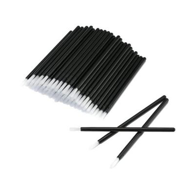 Lippenpinsel-Applikator, Make-up, Einweg-Pinsel, 100 Stück, PYO Cookie Paint, Nagellack, Kosmetikpinsel für Cookies, Mini, Schwarz