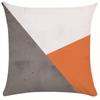 Nordic Orange Irregular Geometric Wave Cushion Gift B&B Bay Window Sofa Chair Backrest Pillow Cover