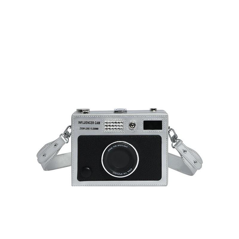 Bags Retro Stereo Camera Bag Women's Ins Fashionable Crossbody Box All-matching Street Small Square