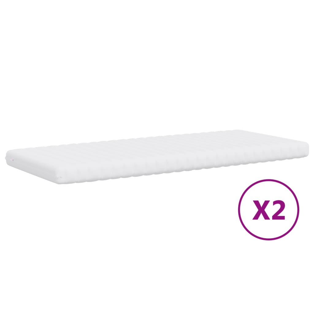 Vidaxl Sofa Rozsuwana Z Materacami, Jasnoszara, 80X200 Cm, Tkanina