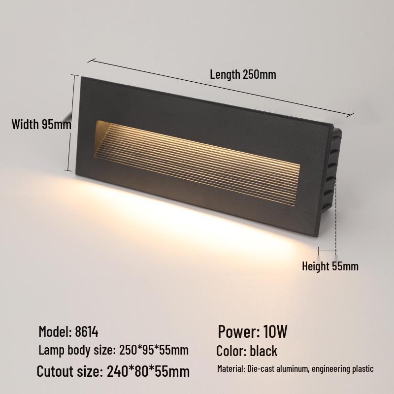 Recessed Waterproof Outdoor Stair and Pathway Light