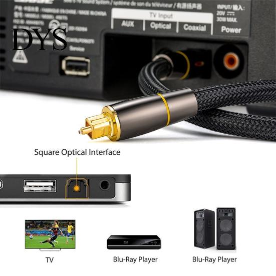 Audio Fiber Optic Cable Digital Optical Adapter SPDIF for Player TV Soundbar