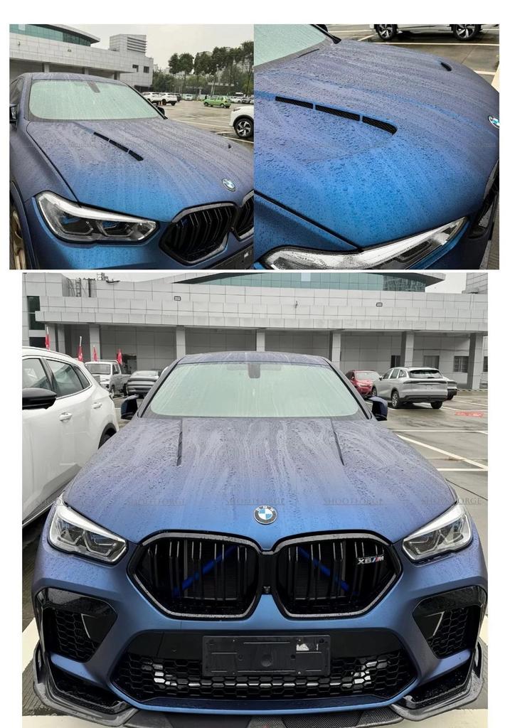 BMW X5/X6 G05/G06 F95/F96 Modified Dry Carbon Fiber Engine Hood Grille