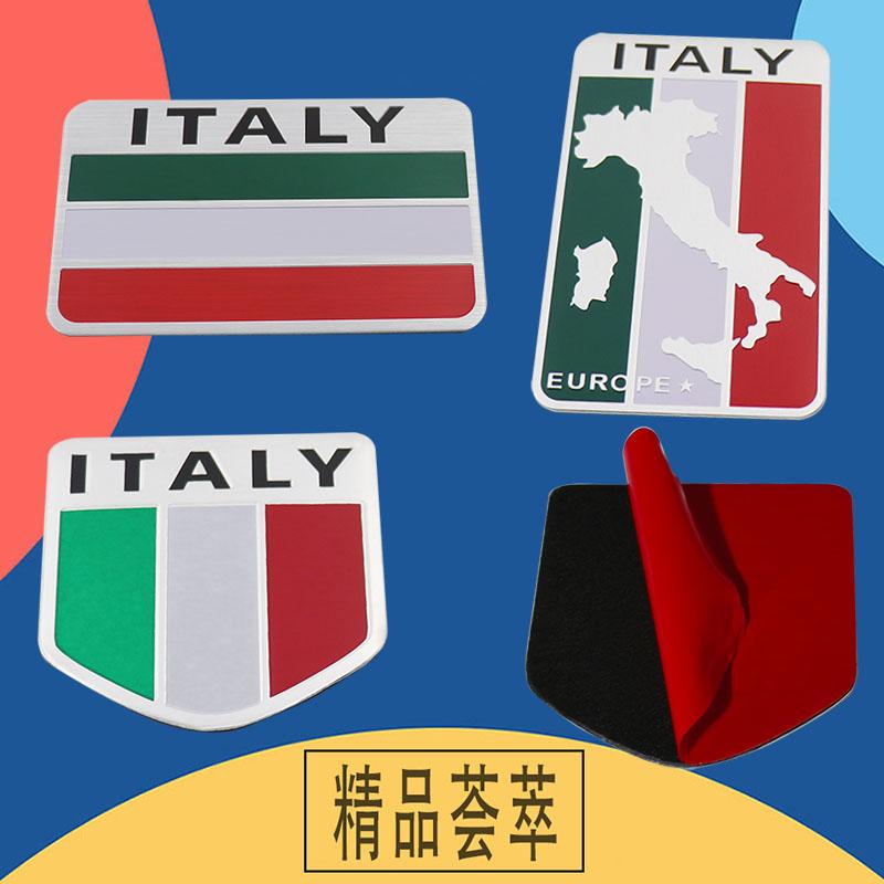 Premium Italy Italian National Flag for Laptop Wall SUV Off Road car Engine Hood Fender trunk Tail Rear Decal Emblem Badge Sticker