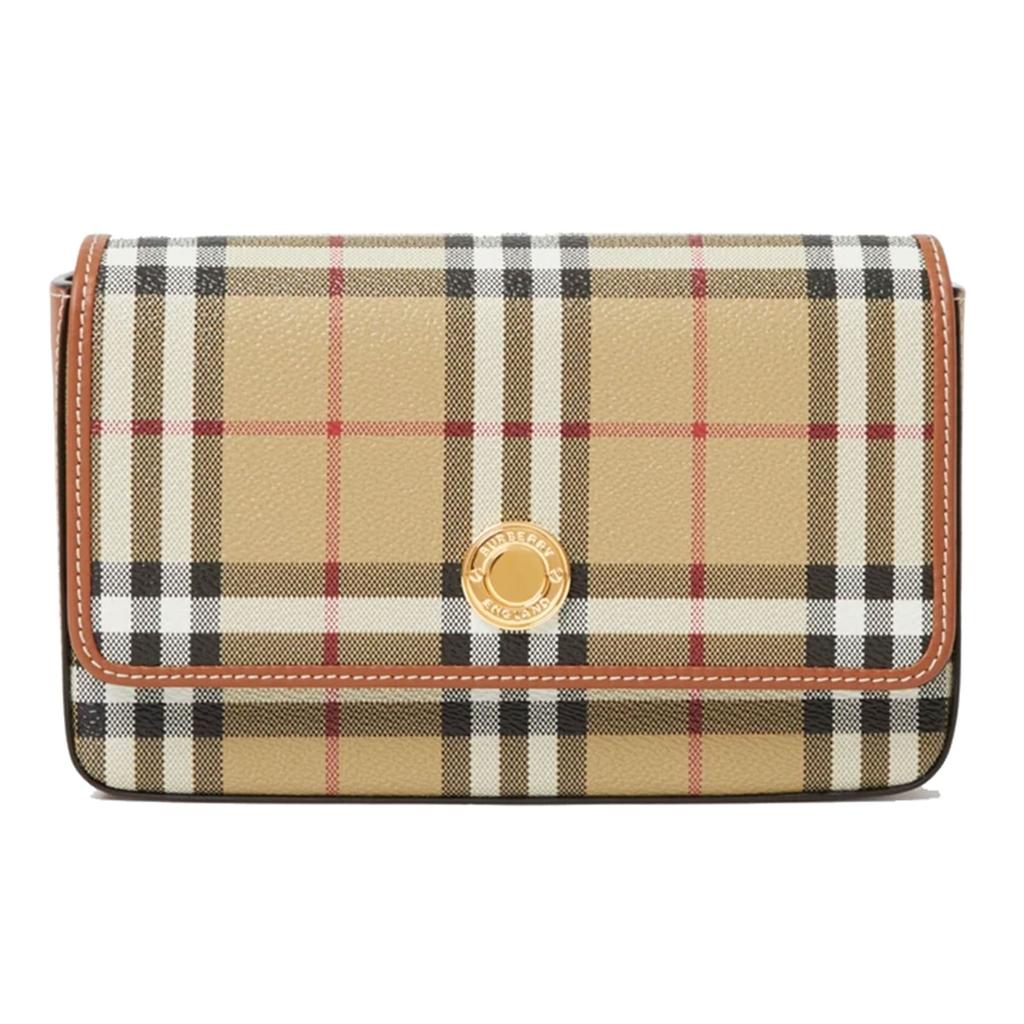 Burberry Leather Handheld Shoulder Bag, Crossbody Bag Regular Women's Beige 80704211