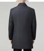 Brand Men's Mid-length Down Jacket Lapel Casual Business Winter Trench Coat
