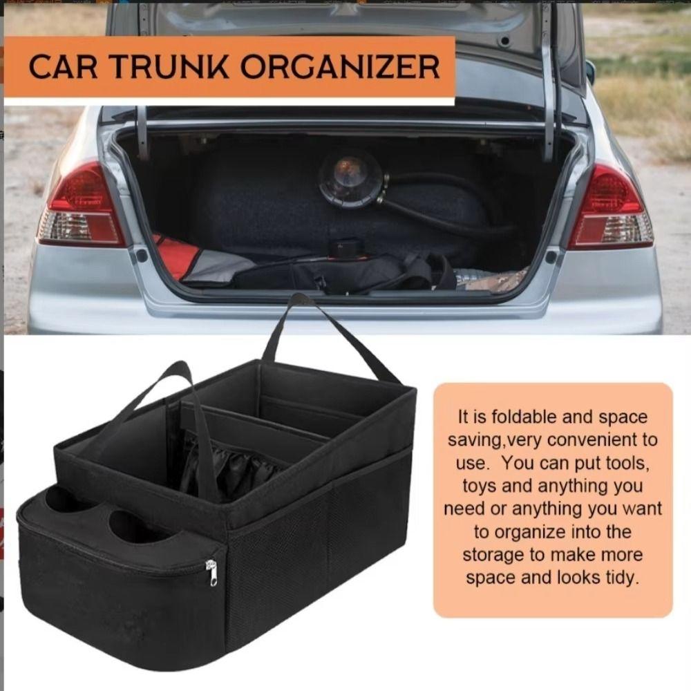 Large Capacity Car Trunk Organizer Oxford Cloth Sundries Storage Box  Interior Finishing