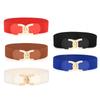 Buckle Elastic Wide Belt Wide Cummerbund Strap Belt Waist Women Accessories