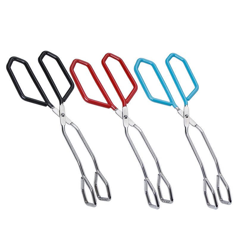 Stainless Steel Food Tongs Barbecue Scissor Meat Salad Steak Food Serving Clip Tweezers Long BBQ Cooking Tongs Kitchen Utensils