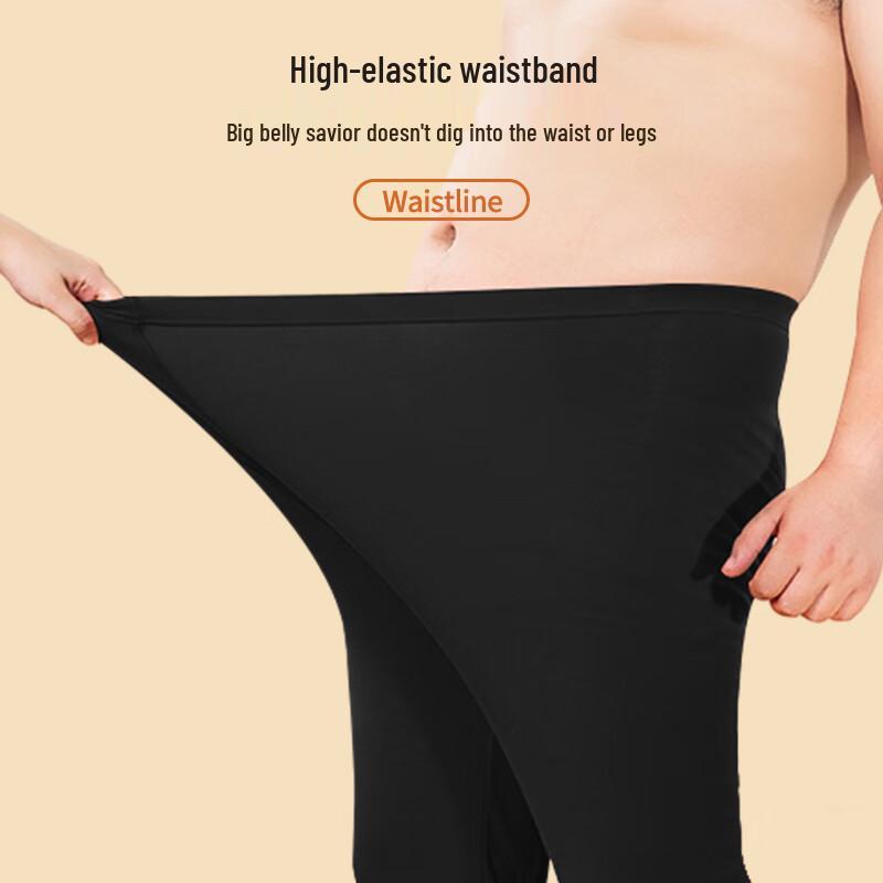 Langsha Men's Plus Size Thin Cotton Thermal Long Johns