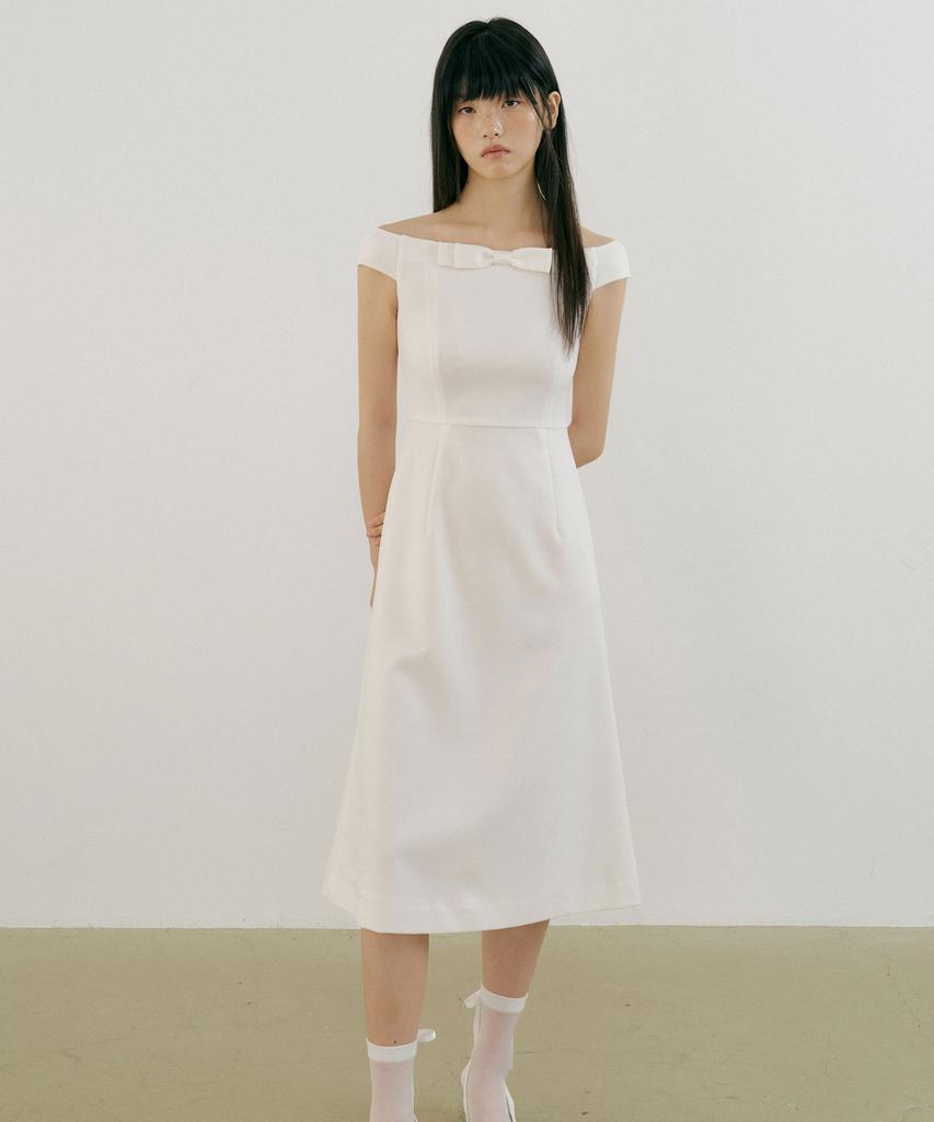 Lucirju Bellucci Ribbon One-Piece (Ivory)