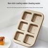 Deou Xingguang Non-stick 6-Cavity Square Bread Mold