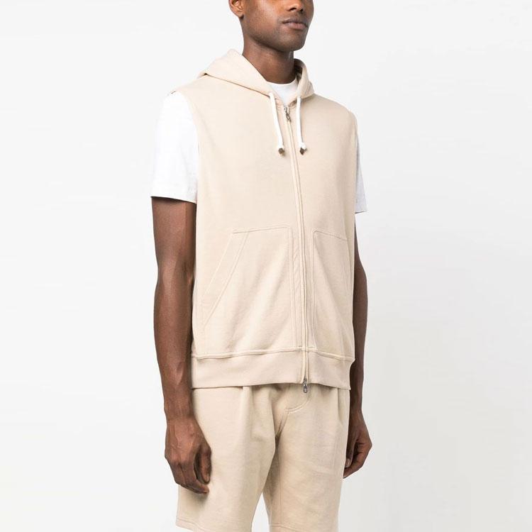 Brunello Cucinelli sleeveless hooded jacket M0T359079G-C9678