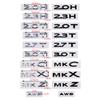 3D ABS 2.0H 3.0H Letter Stickers 2.0T 3.0T 2.3T 2.7T MKZ MKC MKX Embelm Badge Car Logo Rear Trunk Decal Auto Body Sticker