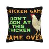 Decorative Pillowcases Chicken Game Dont Look At The Chicken Product Living Room  Pillow Case Cover Zipper Multiple Sizes